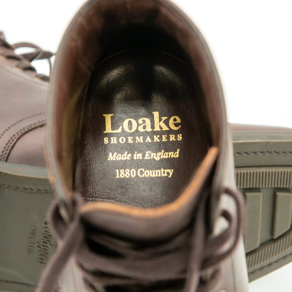 Loake Gisbourne Apron Toe Boots / Dark Brown Waxy / Men\'s 8.5 US (7.5 UK)